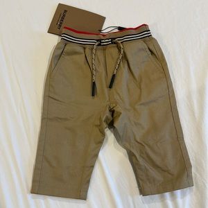 Baby boys Burberry khaki pants 3-6mo NWT